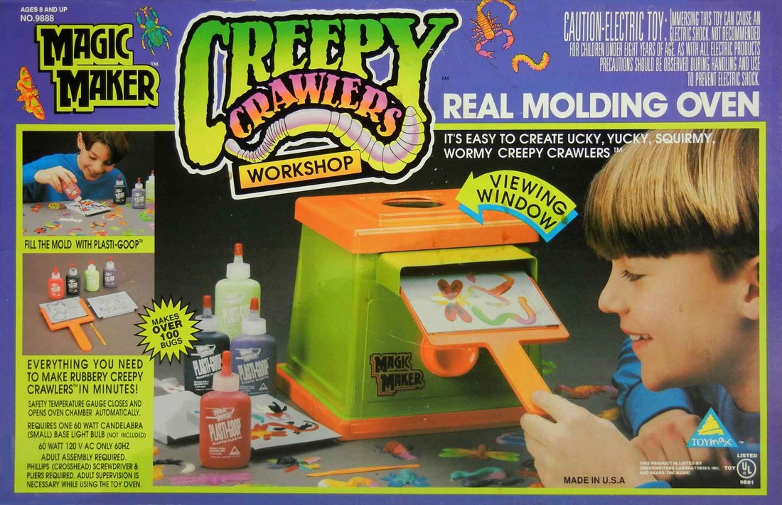 Creepy Crawlers Workshop Oven Bug Magic Maker Toy 1993 With 12 Molds for sale online 