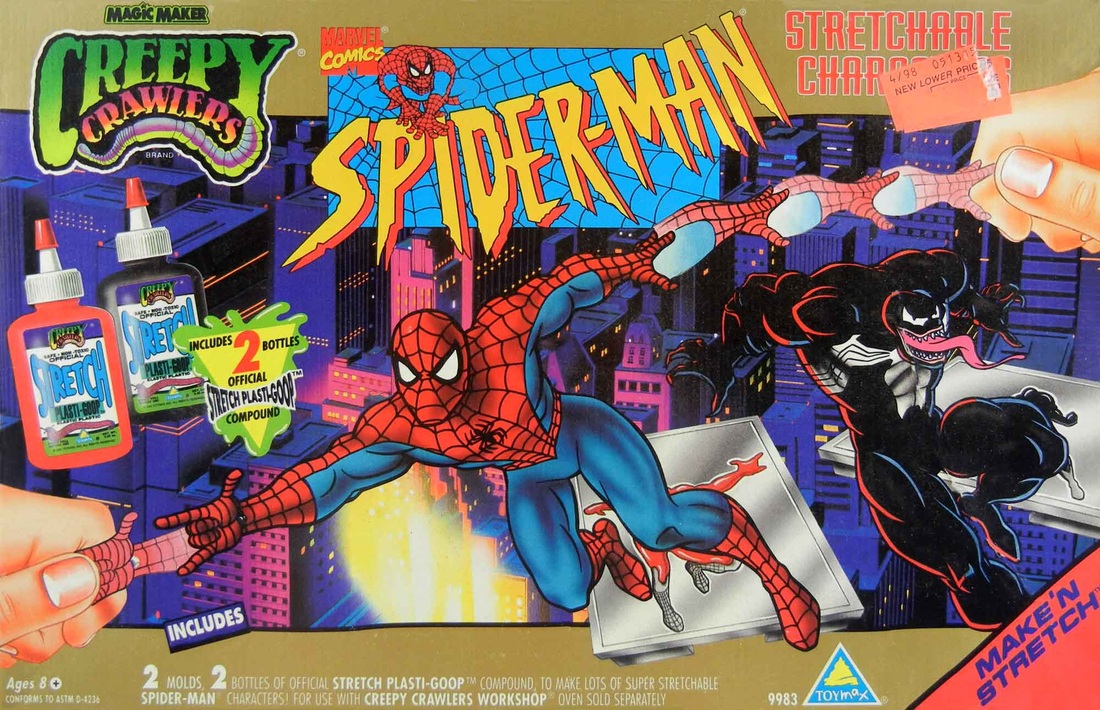 Creepy Crawlers Goop Marvel Comics Spiderman New In Box Magic Maker 