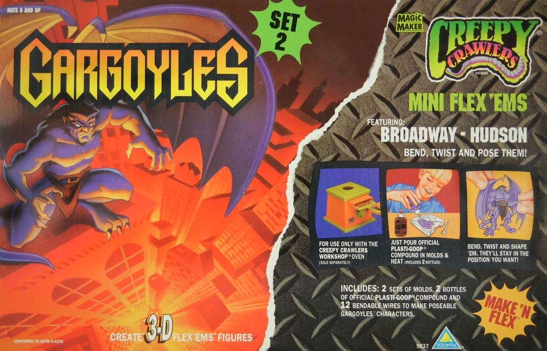 BRAND NEW 1995 Retro Gargoyles TV Creepy Crawlers Mold Pak Set FREE FAST SH ~ Z1 