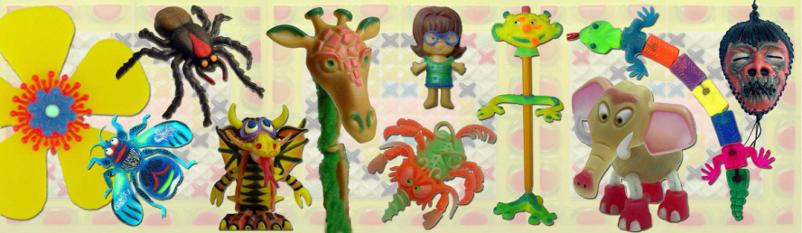 PATTI-GOOP 10-PACK MADE FOR CREEPY BUGS TOYS AND RUBBERY CRAWLERS 
